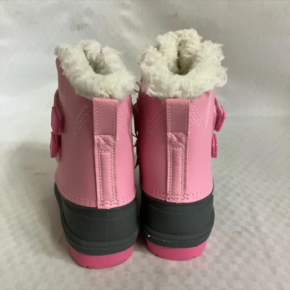 Cat & Jack Toddler Girls Sz 9 Pink Snow Denver inter Waterproof Insulated Boots
